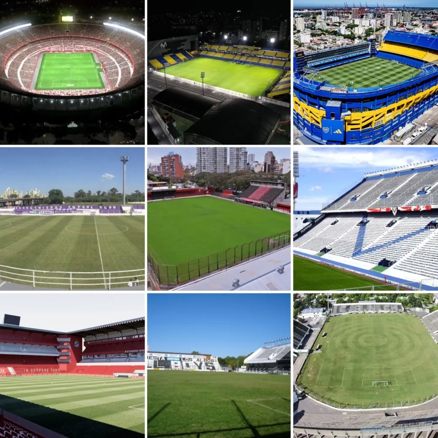 ¿ Cuantos estadios de futbol tiene Buenos Aires?