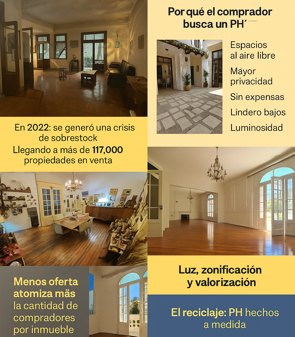  Nuevo fenómeno del mercado inmobiliario porteño: Crece la venta de ph en Buenos Aires 2025