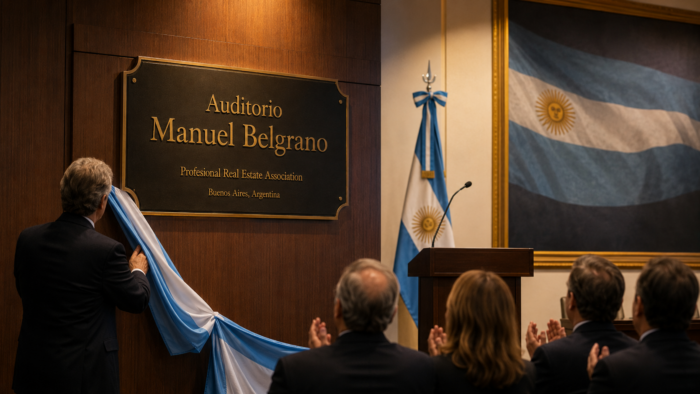Colegio inmobiliario: Auditorio Manuel Belgrano 2026.