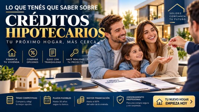 CREDITOS HIPOTECARIOS 2026 : TODA LA INFO 2 CREDITOS HIPOTECARIOS 2026